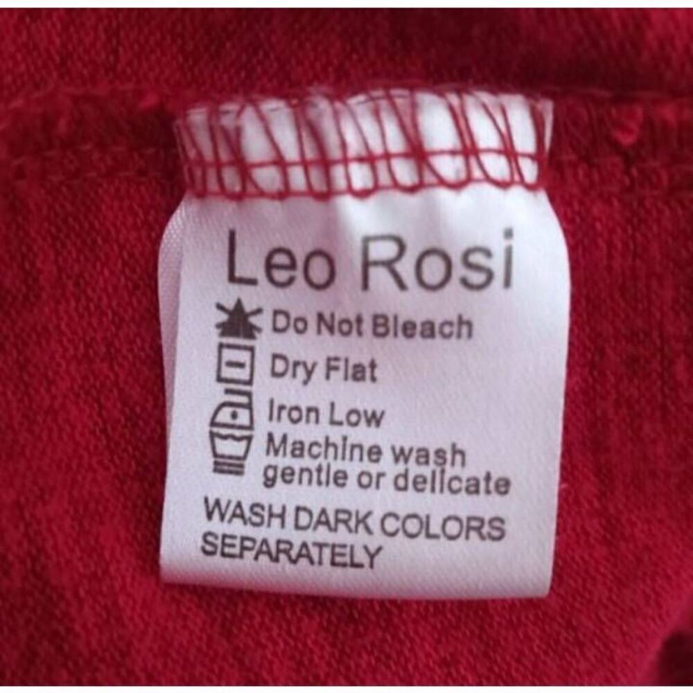 LEO ROSI RED SWEATSHIRT SZ.M EUC. - Picture 7 of 8